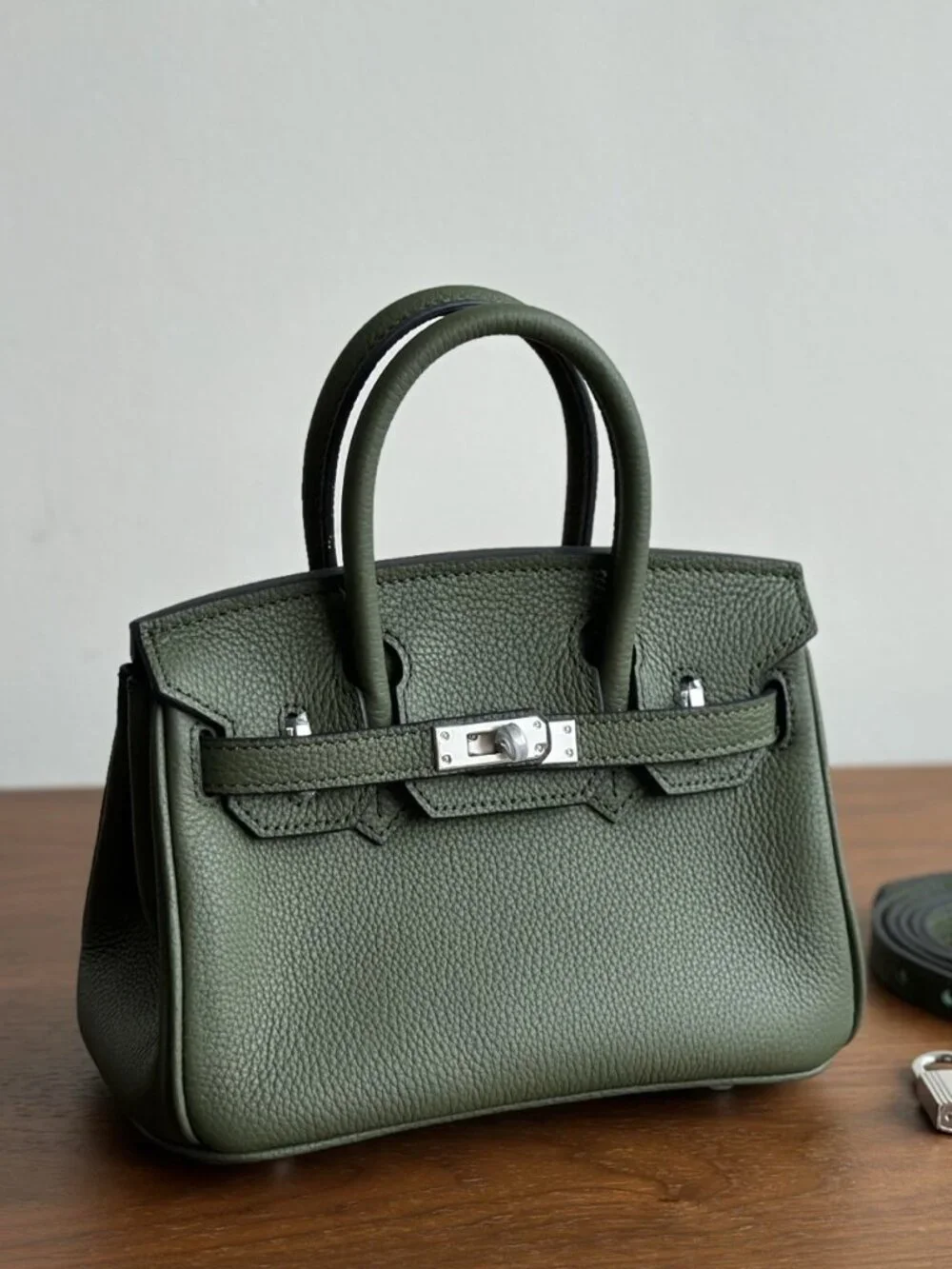 Dainty Leather Top Handle Purse